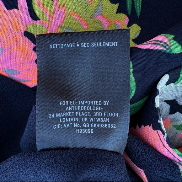 Anthropologie Cartonner Flowy Floral Blazer jacket | Sz L - Picture 8 of 9